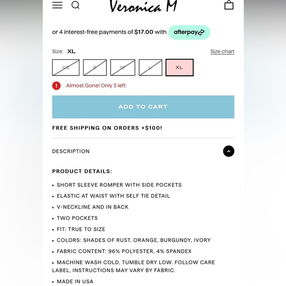 Veronica M Open Back Romper - Picture 11 of 11